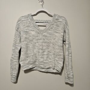 Jessica Simpson Mint Green/Blue V-Neck Fuzzy Sweater - SMALL